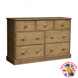 Cottage Pine 54" 3 over 2 over 2 Large chest